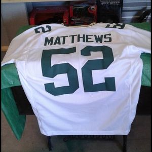 Green bay packer white jersey